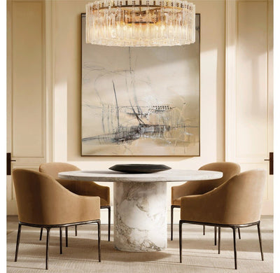 Trama Round Chandelier 48" - Cyran Lamps