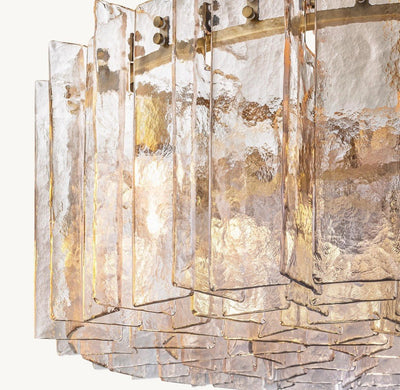 Trama Round Chandelier 48" - Cyran Lamps