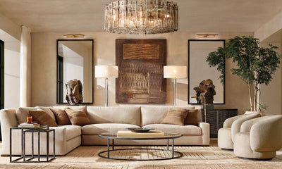 Trama Round Chandelier 48" - Cyran Lamps