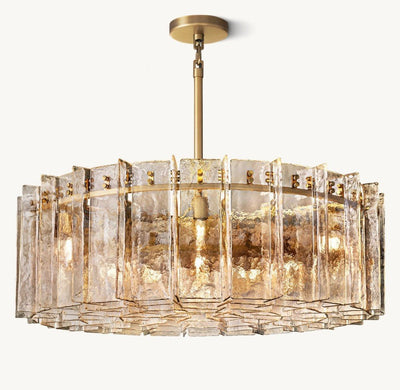 Trama Round Chandelier 48" - Cyran Lamps