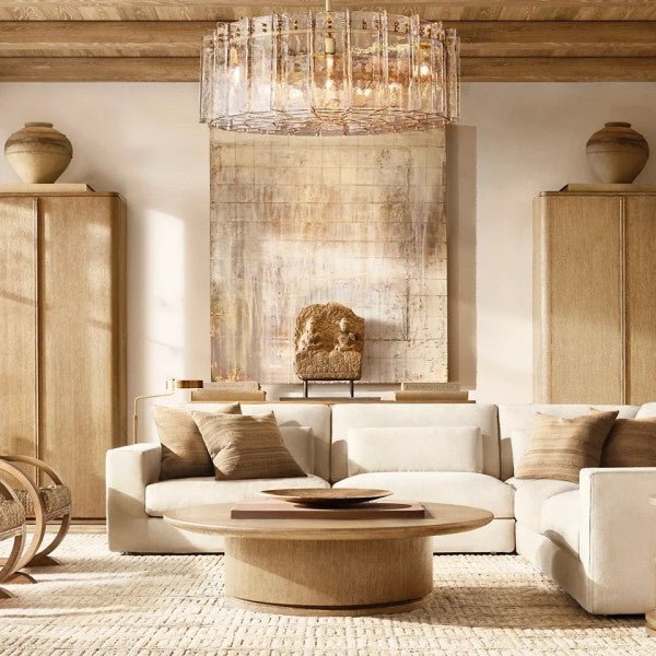 Trama Round Chandelier 48" - Cyran Lamps
