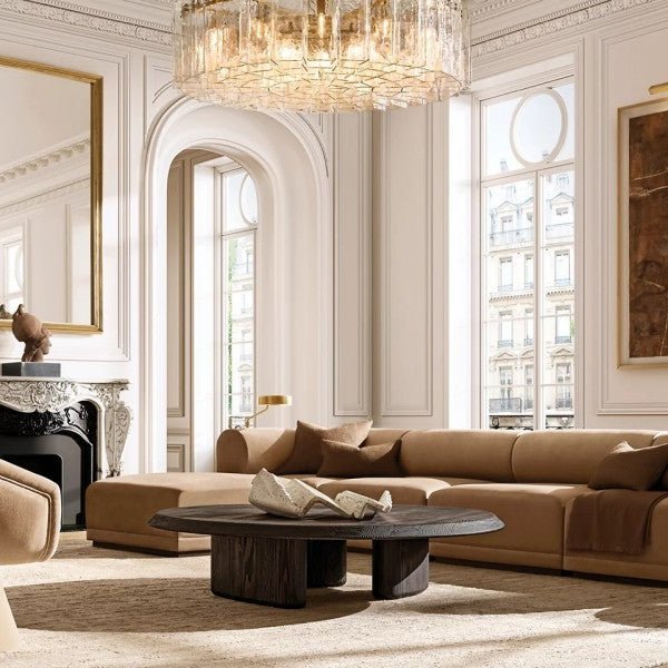 Trama Round Chandelier 48" - Cyran Lamps