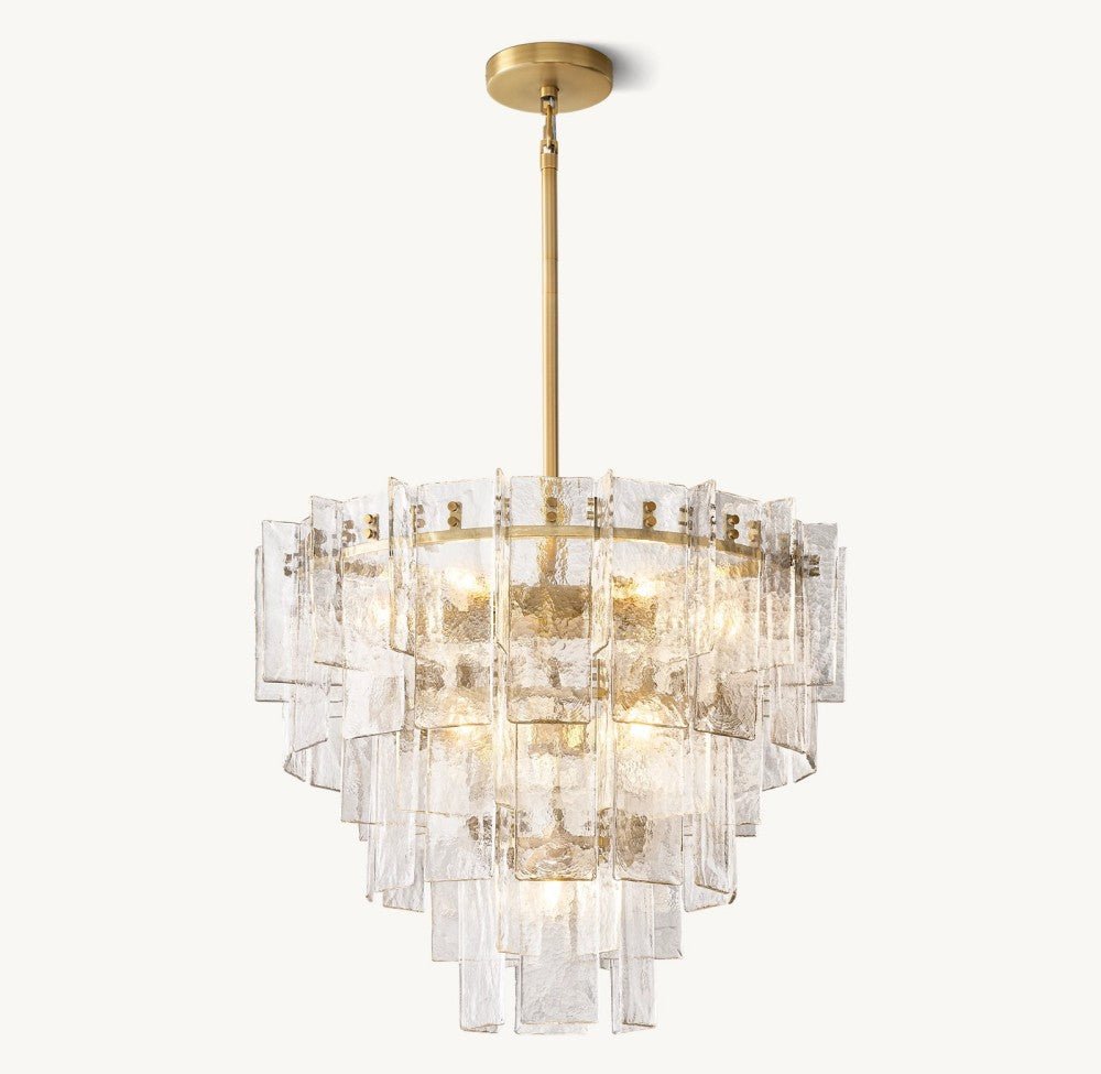 Trama Tiered Round Chandelier 36" - Cyran Lamps