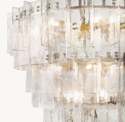 Trama Tiered Round Chandelier 47" - Cyran Lamps