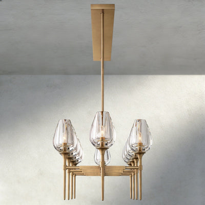 Tulip Linear Chandelier 52", 65" - cyranlighting