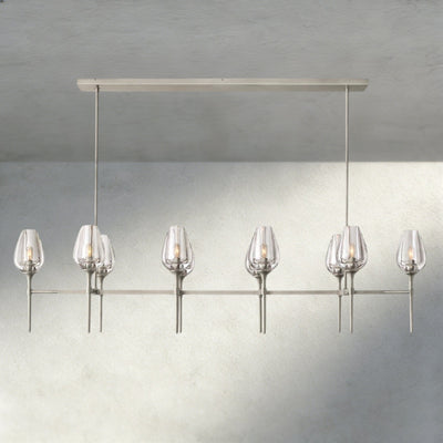 Tulip Linear Chandelier 52", 65" - cyranlighting