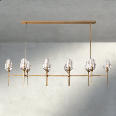 Tulip Linear Chandelier 52", 65" - cyranlighting
