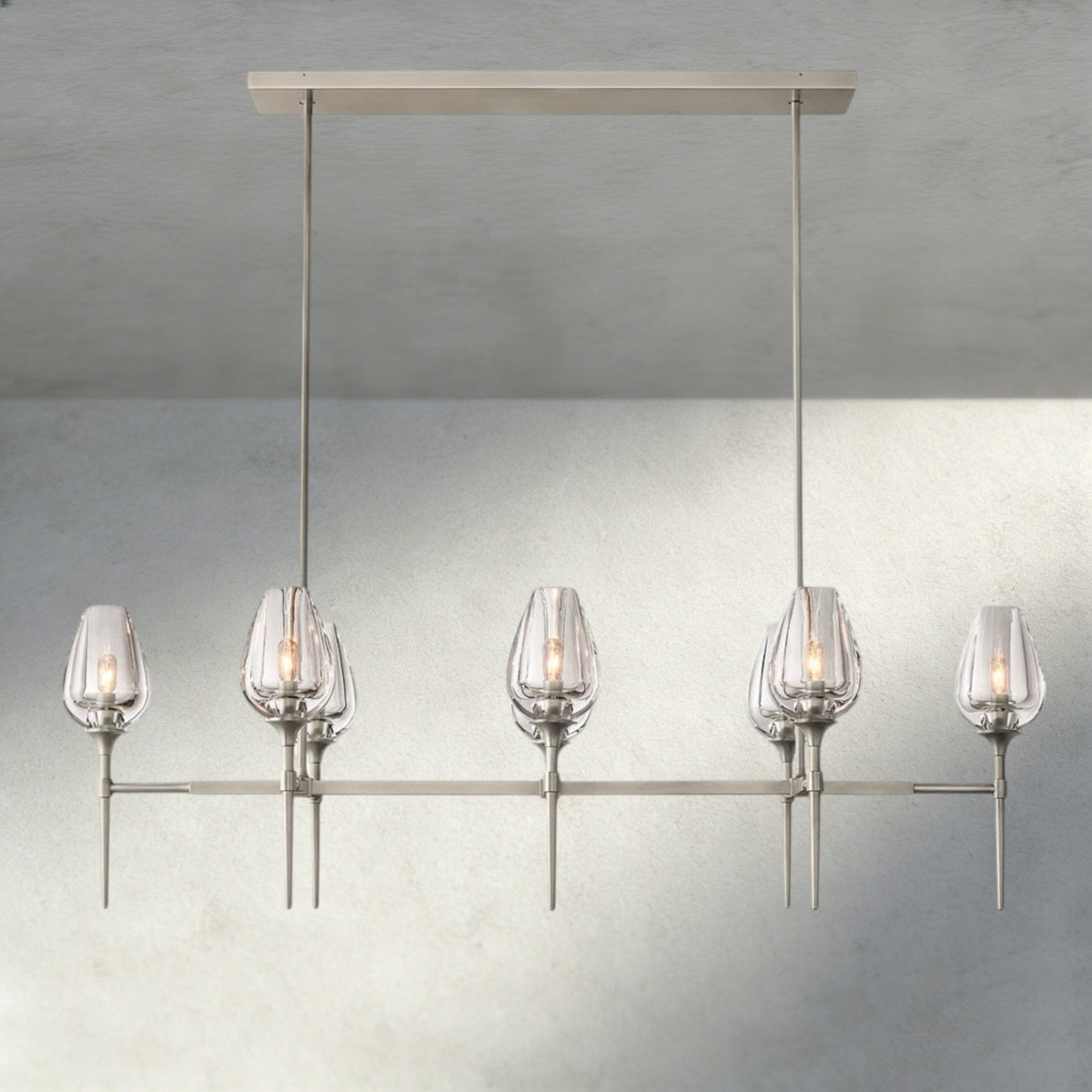 Tulip Linear Chandelier 52", 65" - cyranlighting