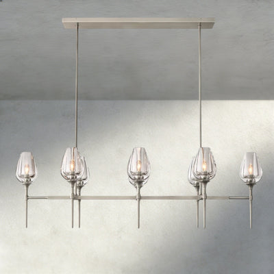 Tulip Linear Chandelier 52", 65" - cyranlighting
