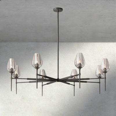 TULIP ROUND CHANDELIER 27", 42", 54" - cyranlighting
