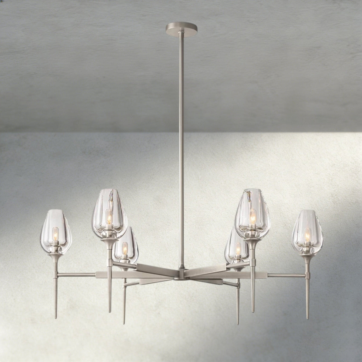 TULIP ROUND CHANDELIER 27", 42", 54" - cyranlighting