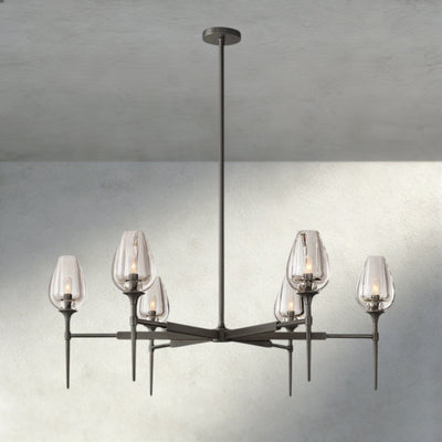 TULIP ROUND CHANDELIER 27", 42", 54" - cyranlighting