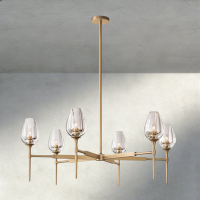 TULIP ROUND CHANDELIER 27", 42", 54" - cyranlighting