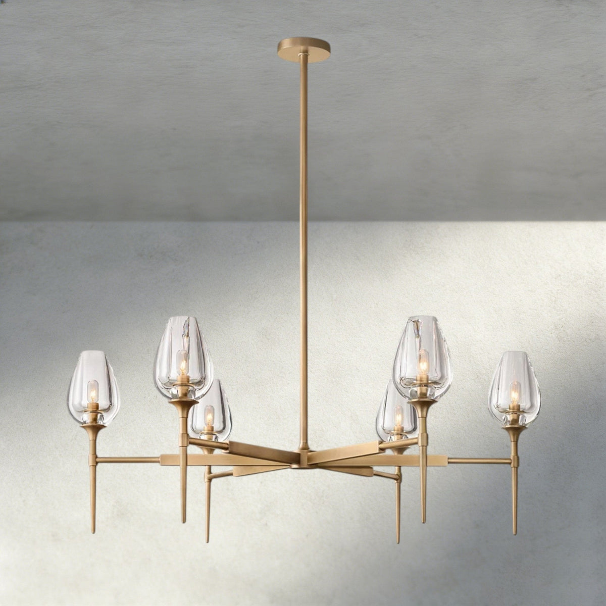 TULIP ROUND CHANDELIER 27", 42", 54" - cyranlighting