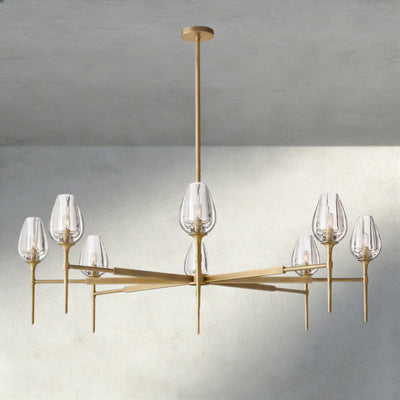 TULIP ROUND CHANDELIER 27", 42", 54" - cyranlighting