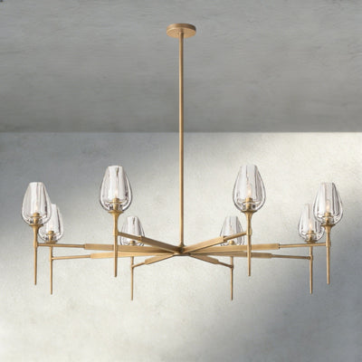 TULIP ROUND CHANDELIER 27", 42", 54" - cyranlighting