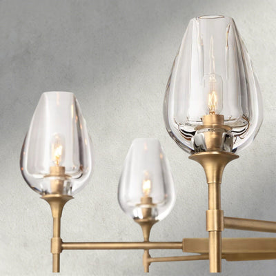 TULIP ROUND CHANDELIER 27", 42", 54" - cyranlighting