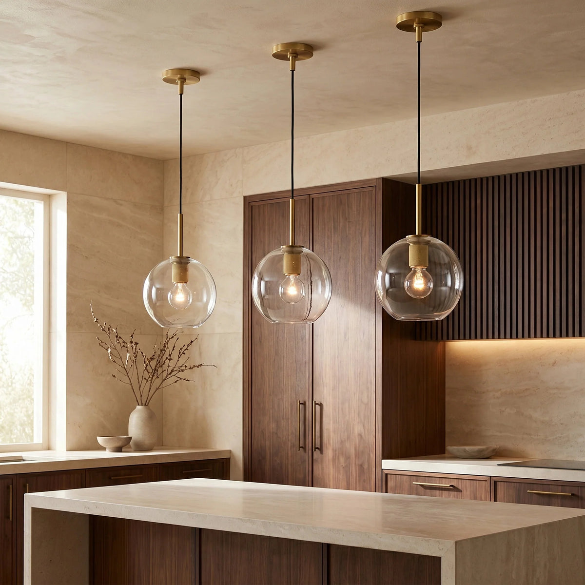 Utilitaira Globe Shade Pendant - cyranlighting