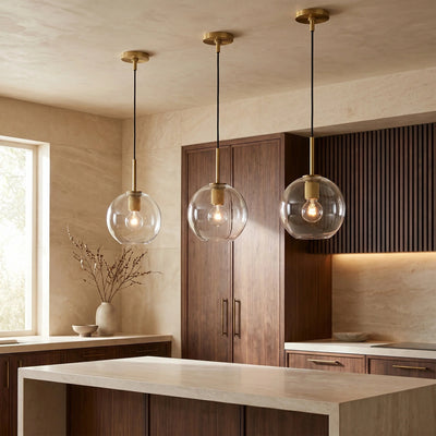 Utilitaira Globe Shade Pendant - cyranlighting