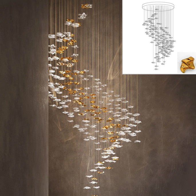 Veloria Fluid Chandelier - cyranlamps
