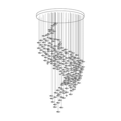 Veloria Fluid Chandelier - cyranlamps