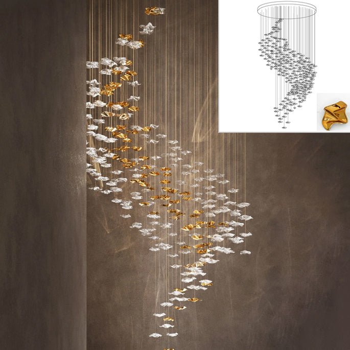 Veloria Fluid Chandelier - cyranlamps