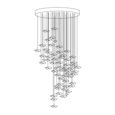 Veloria Fluid Chandelier - cyranlamps