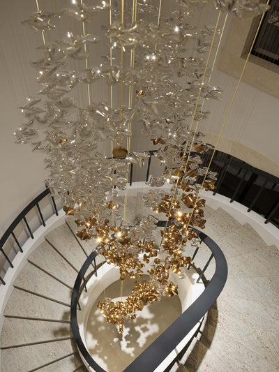 Veloria Fluid Chandelier - cyranlamps