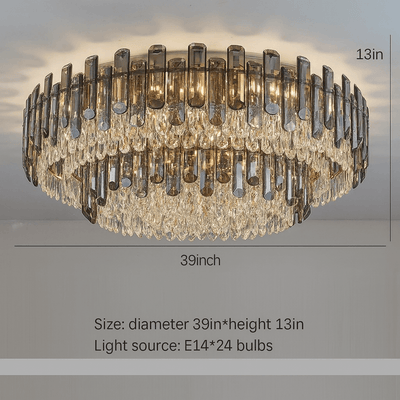Venice 2 - Tier Crystal Chandelier - cyranlamps