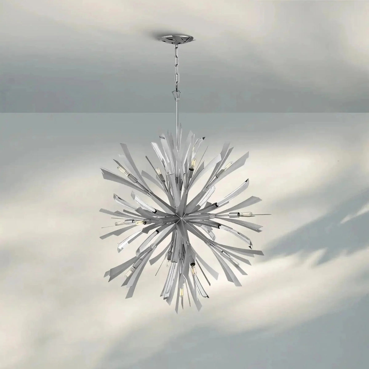 Vida Large Orb Chandelier - cyranlamps