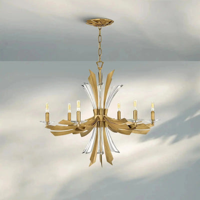 Vida Medium Single Tier Chandelier - cyranlamps