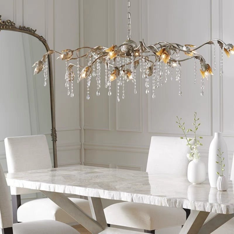 Viticcia Rectangular Chandelier 52" 61" 71" - cyranlamps
