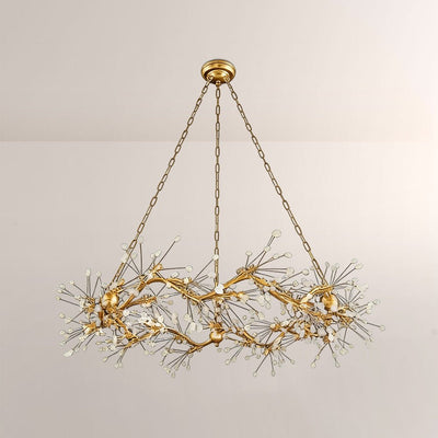 Waving Twelve - Light Quartz Chandelier - Cyran Lamps