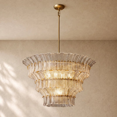 Romanion Glass Round Chandelier