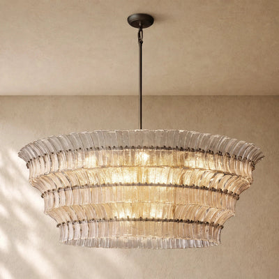 Romanion Glass Round Chandelier