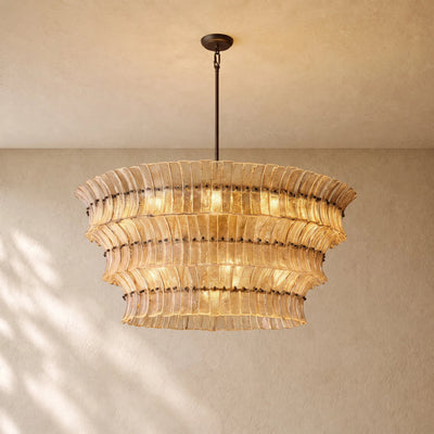 Romanion Glass Round Chandelier