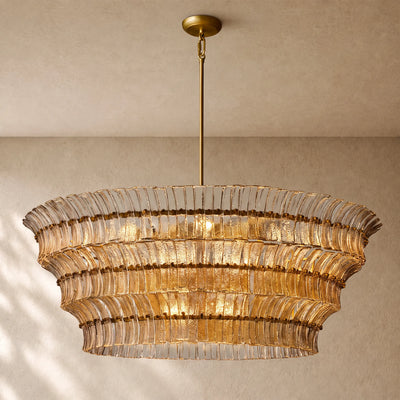 Romanion Glass Round Chandelier