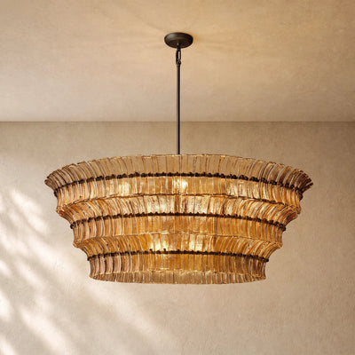 Romanion Glass Round Chandelier