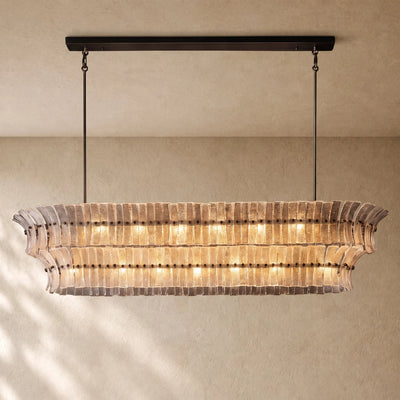 Romanion Glass Linear Chandelier