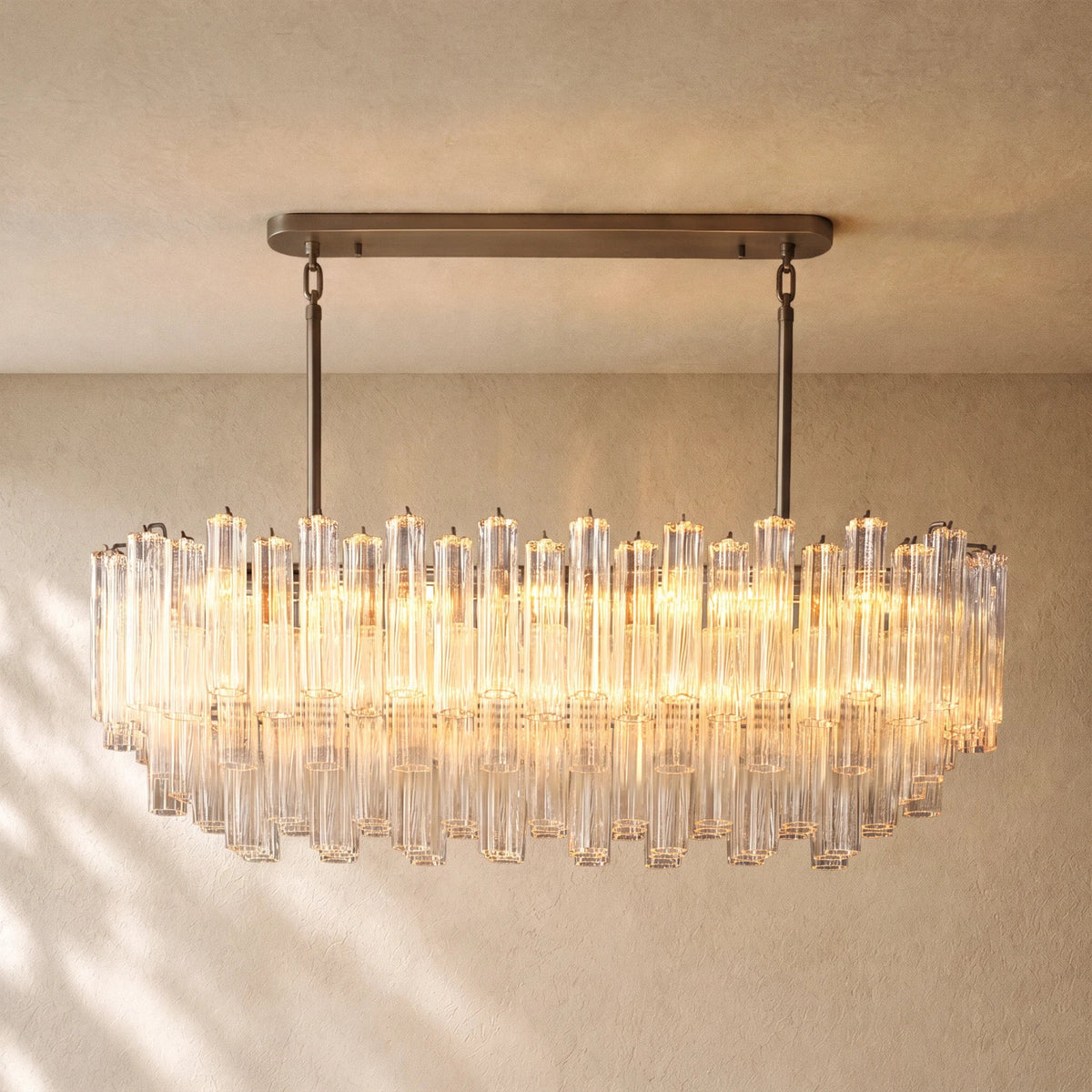 Tronchy Glass Linear Chandelier
