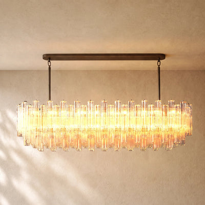 Tronchy Glass Linear Chandelier