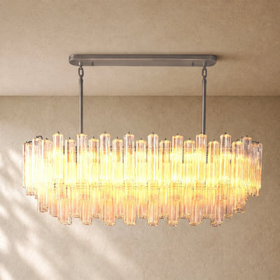 Tronchy Glass Linear Chandelier