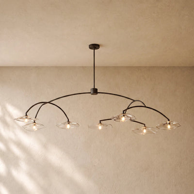 LILY GLASS ROUND CHANDELIER