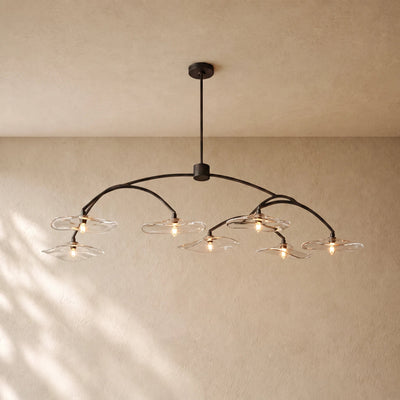 LILY GLASS ROUND CHANDELIER