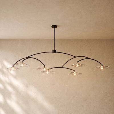 LILY GLASS ROUND CHANDELIER