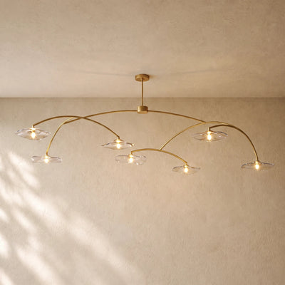 LILY GLASS ROUND CHANDELIER