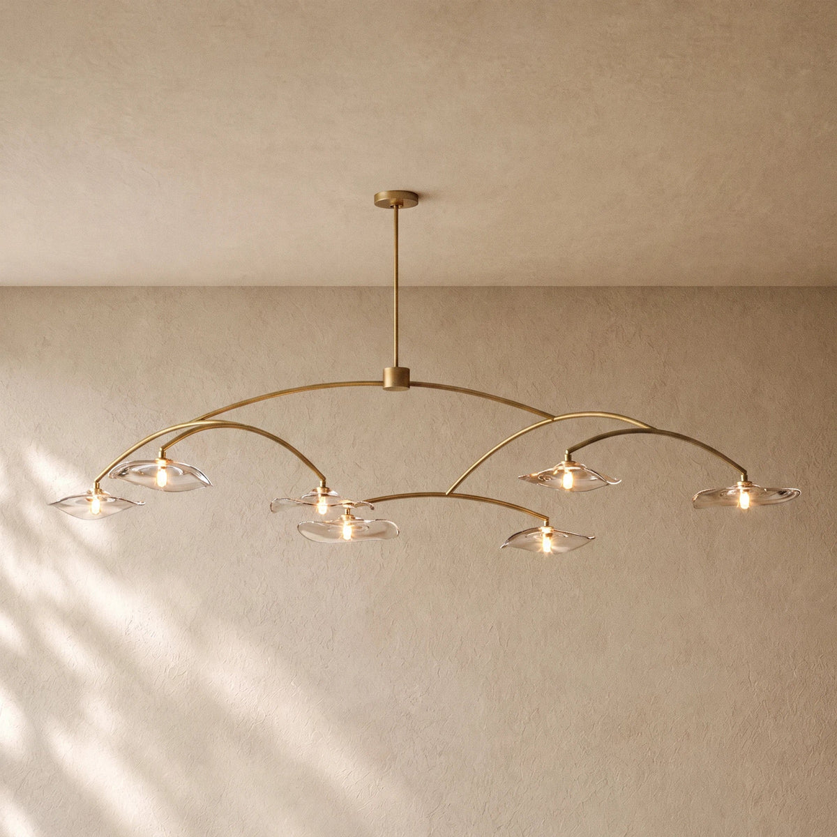 LILY GLASS ROUND CHANDELIER