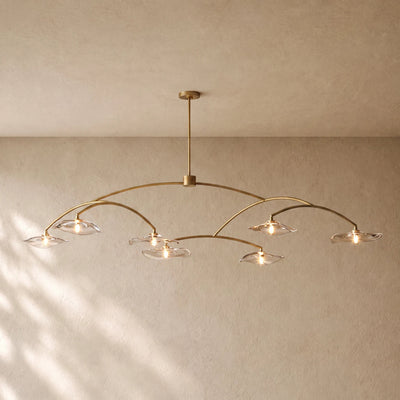 LILY GLASS ROUND CHANDELIER
