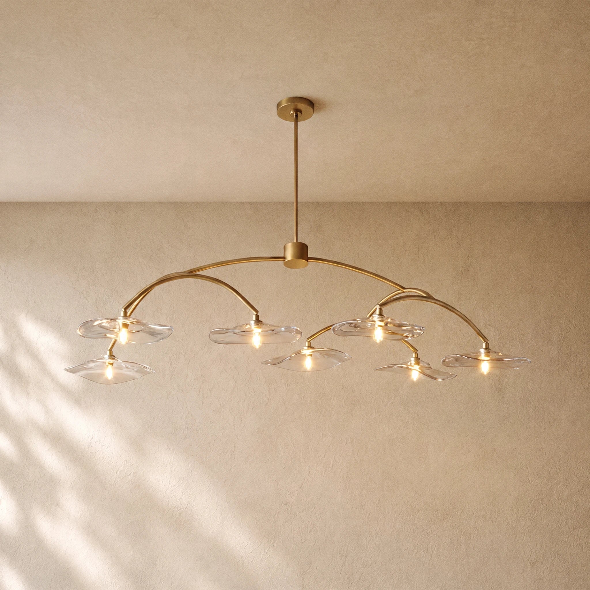 LILY GLASS ROUND CHANDELIER