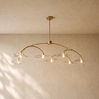 LILY GLASS ROUND CHANDELIER